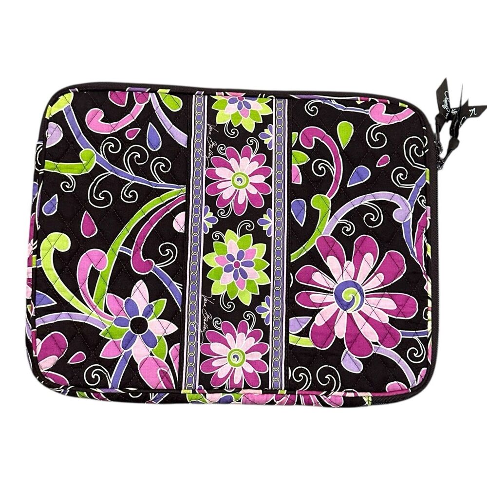 Vera Bradley Laptop Sleeve‎ Case Purple Punch Retired Pattern. Rare!
